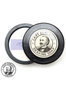 Shaving Soap in a Wooden Bowl Captain Fawcett